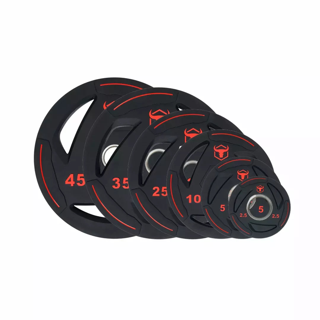 Rubber Coated Weight Plates & Sets (LB)